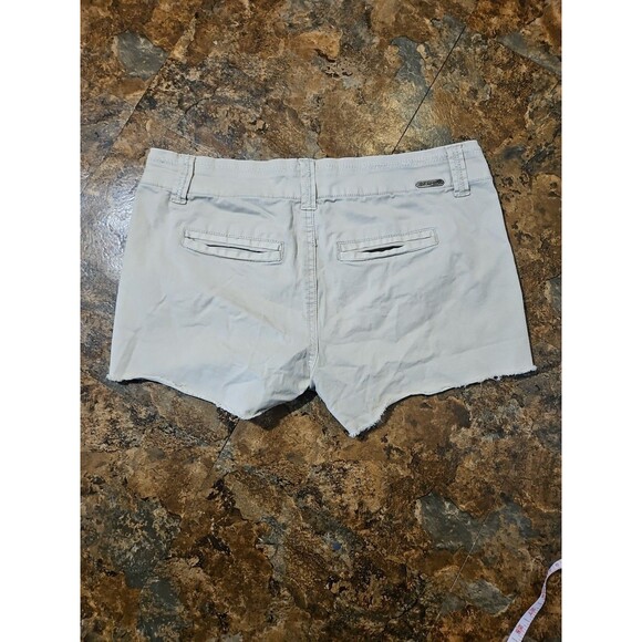 BKE Casuals Trey Light Tan Raw Hem Shorts size 28 4 Pockets Double Buttons(A228 - Picture 8 of 8